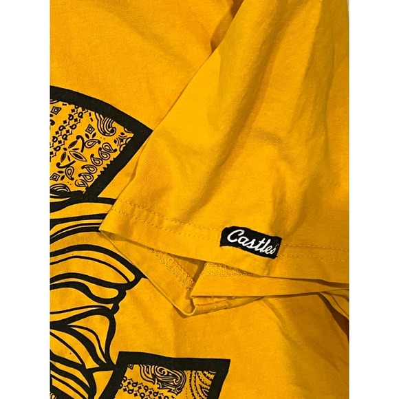 Crooks & Castles Mustard T-Shirt Mens S - Picture 4 of 5